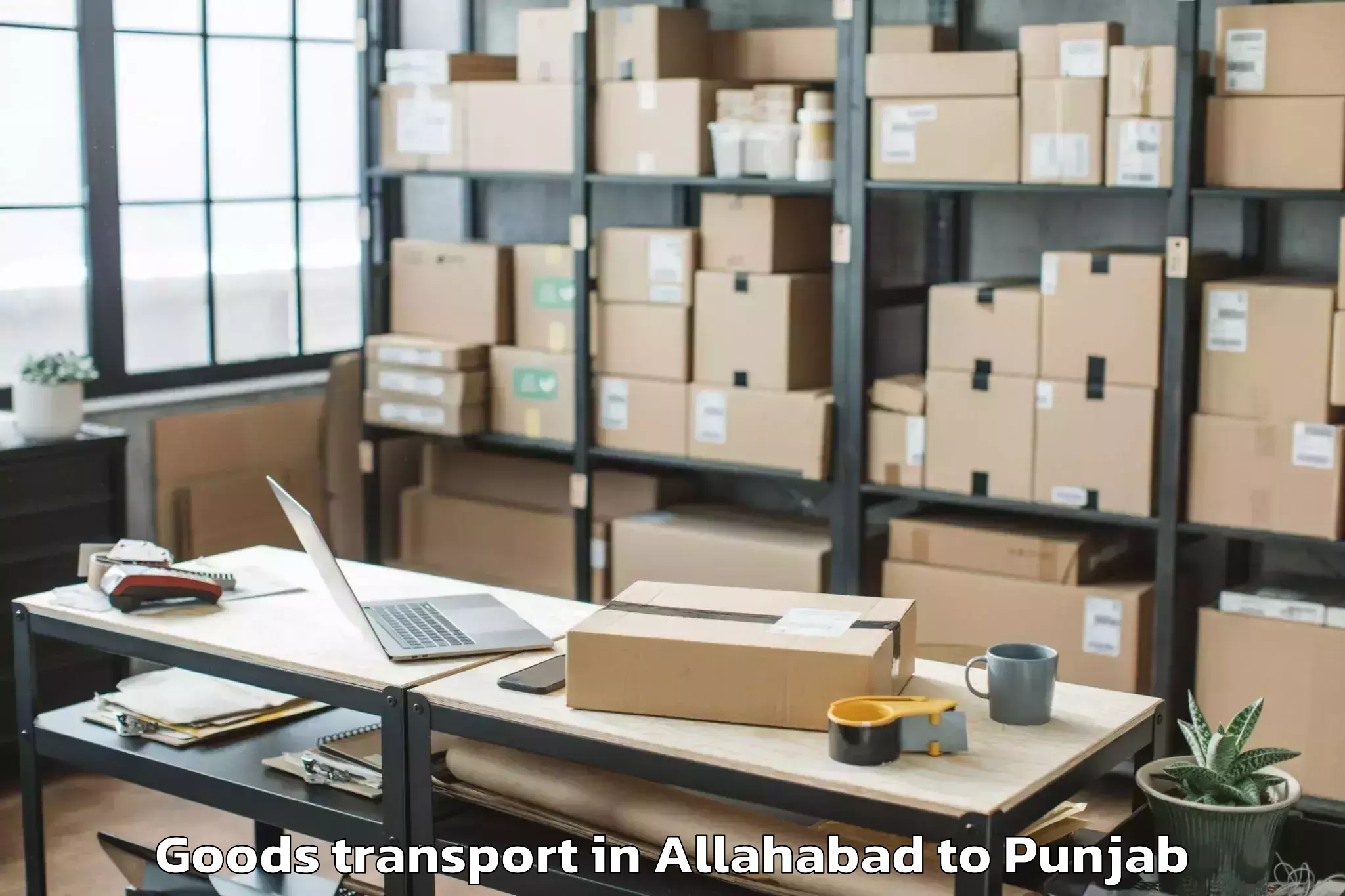 Allahabad to Malout Goods Transport Booking